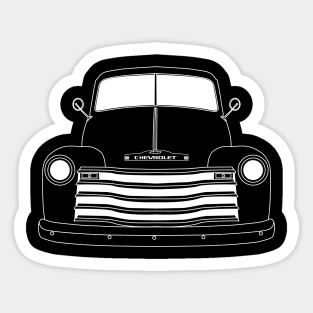 Chevrolet 3100 White Outline Sticker